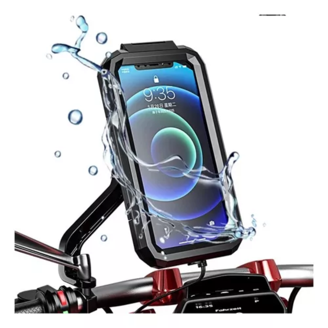 Funda impermeable para manillar con rotación 360°