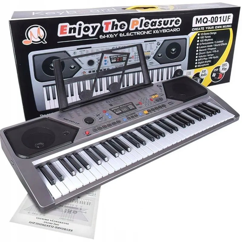 Piano Electrónico de 61 Teclas