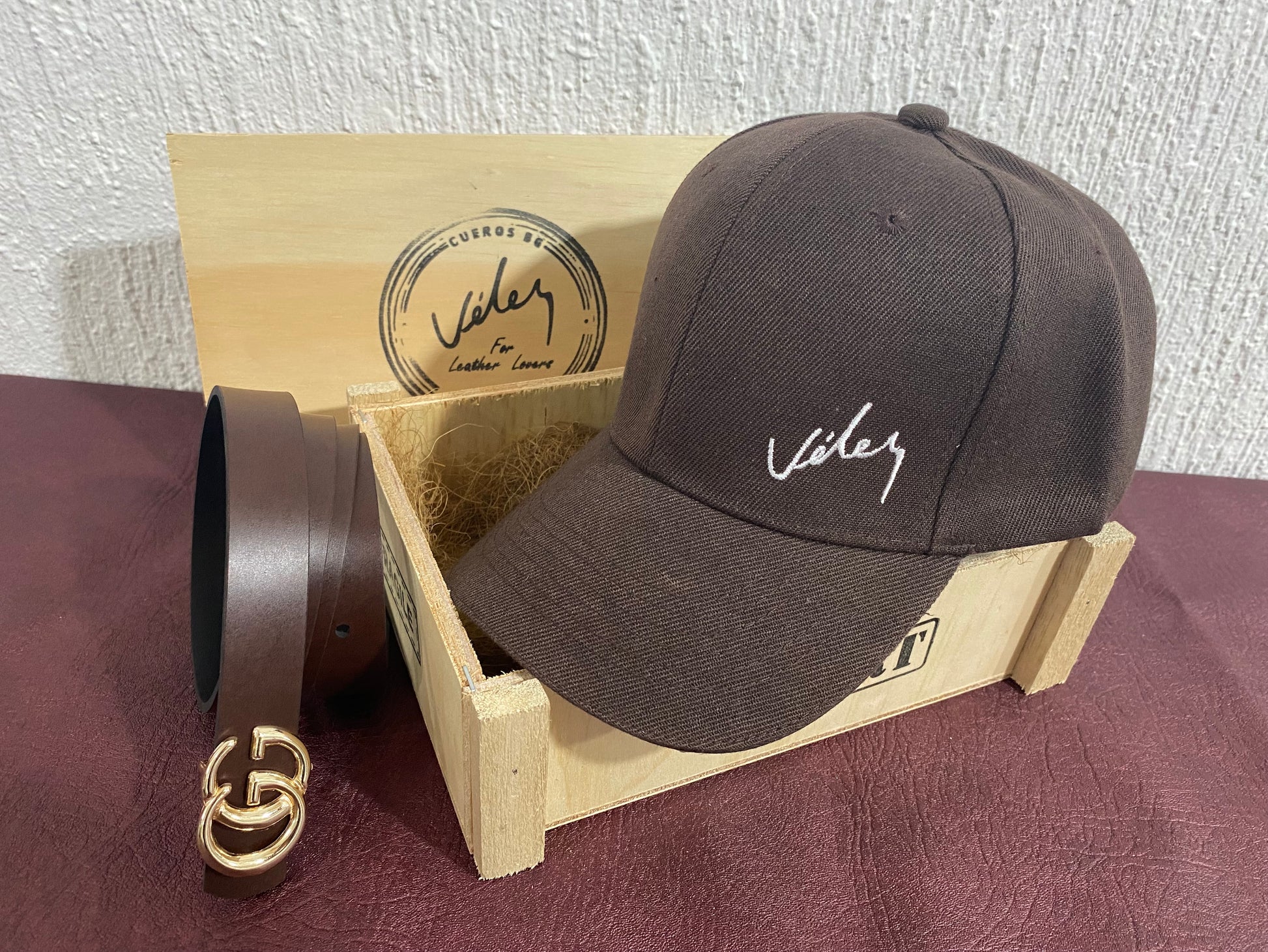 Correa Doble Faz Réplica GUCCI + Gorra Vélez