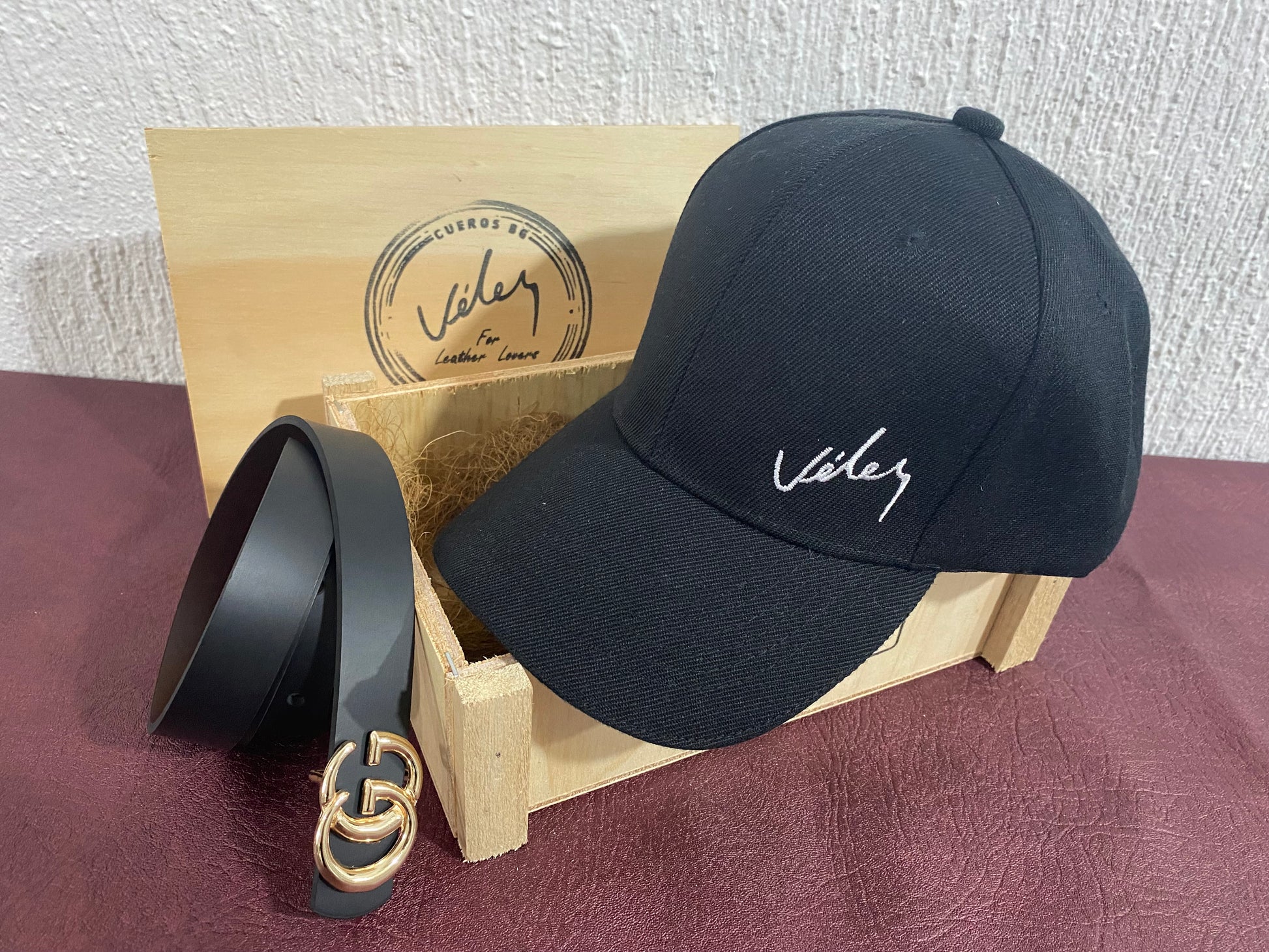 Correa Doble Faz Réplica GUCCI + Gorra Vélez