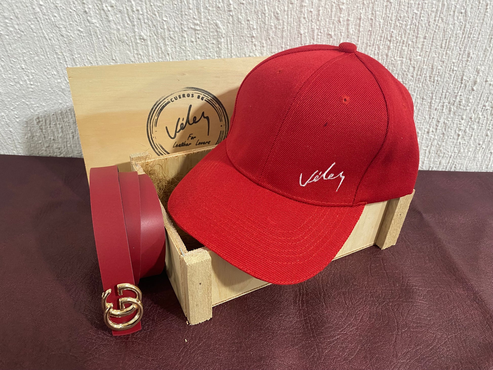 Correa Doble Faz Réplica GUCCI + Gorra Vélez