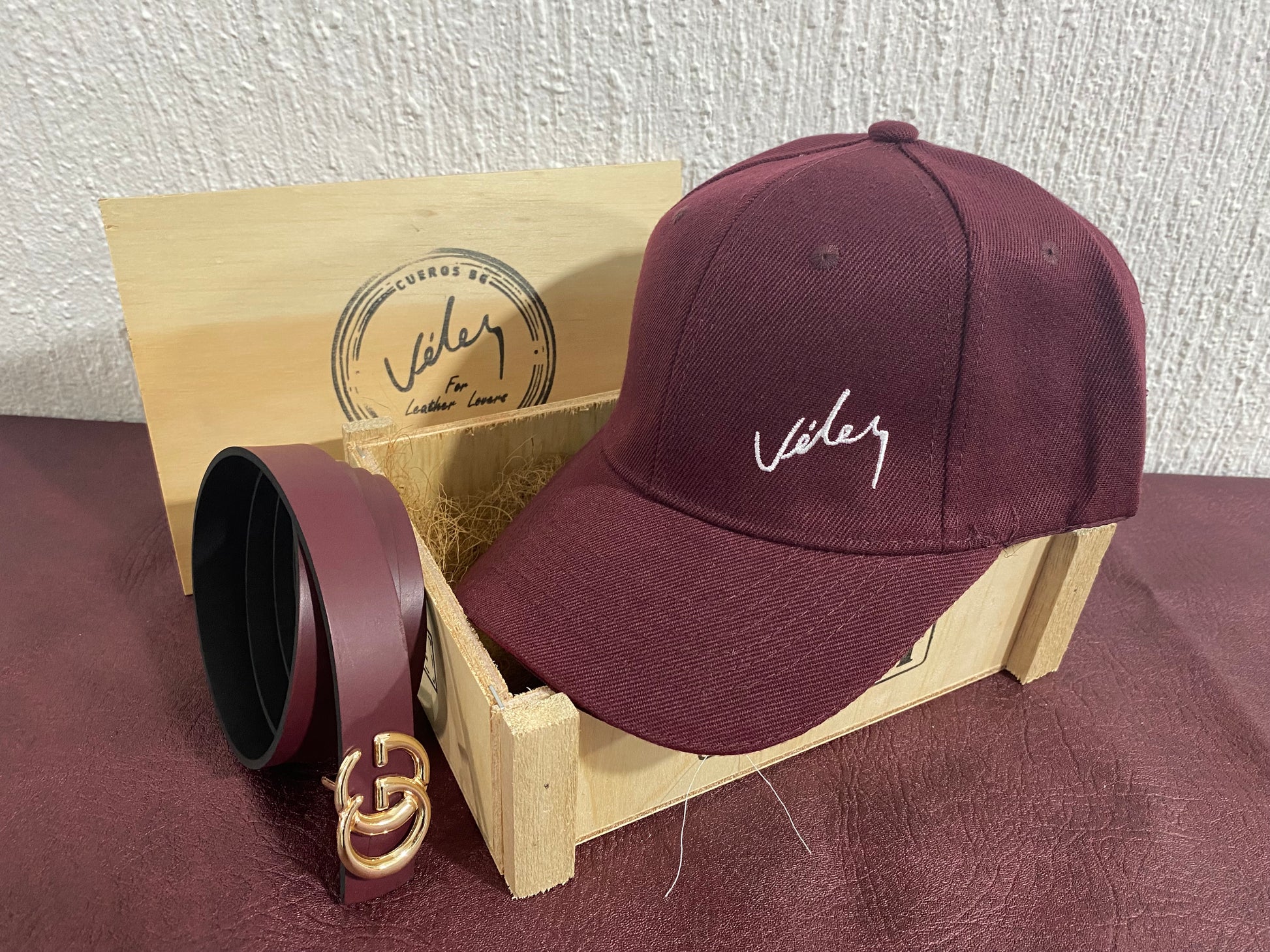Correa Doble Faz Réplica GUCCI + Gorra Vélez